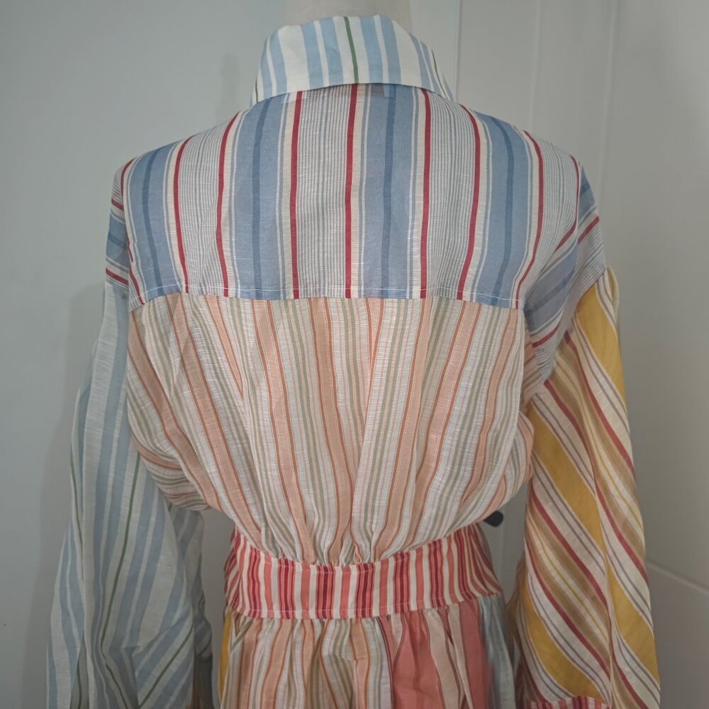 Zimmermann Rebellion Striped Midi Dress - Picture 6 of 13